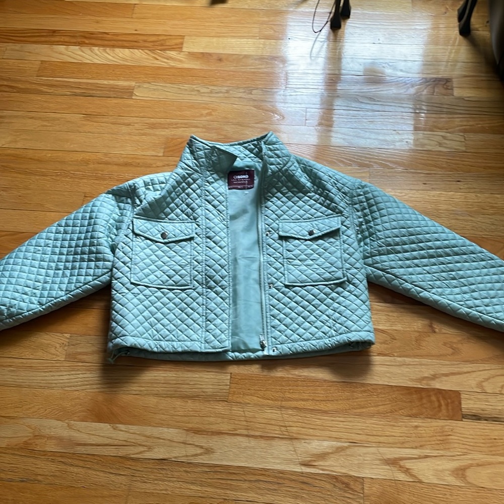 Small mint green crop jacket